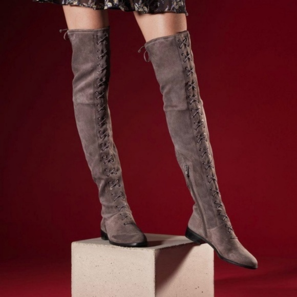 Stuart Weitzman Shoes - Stuart Weitzman Exes Suede Over the knee Boots 8.5